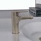 Brushed Nickel Single Hole Bathroom Faucet