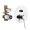 Single-Lever Bath and Shower Diverter With Deluxe Flange, Rough-In Valve Included