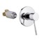 Plated-Brass Shower Mixer With Single Lever
