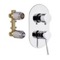 Wall-Mounted 2-Way Diverter On Single Flange, Rough-In Valve Included
