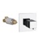 Wall-Mounted Built-In Thermostatic Mixer, Rough-In Valve Included