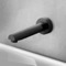 Round Matte Black Tub Spout