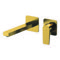 Brushed Gold Single Handle Wall Mounted Bathroom Faucet