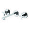 Chrome Wall Mounted Widespread Bathroom Faucet