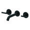 Matte Black Wall Mounted Widespread Bathroom Faucet
