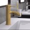 Matte Gold Single Hole Bathroom Faucet