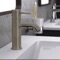 Brushed Nickel Single Hole Bathroom Faucet