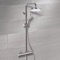 Chrome Thermostatic Exposed Pipe Shower System with 8