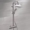 Chrome Thermostatic Exposed Pipe Shower System with 10