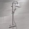 Chrome Thermostatic Exposed Pipe Shower System with 8