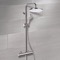 Chrome Thermostatic Exposed Pipe Shower System with 10