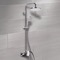 Chrome Exposed Pipe Shower System with 8