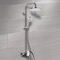 Chrome Exposed Pipe Shower System with 8