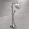 Chrome Exposed Pipe Shower System with 8