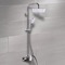 Chrome Exposed Pipe Shower System with 8