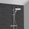 Chrome Thermostatic Exposed Pipe Shower System with 10