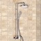 Chrome Exposed Pipe Shower System with 8