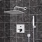 Chrome Thermostatic Shower System with 8