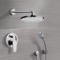 Chrome Shower System with 8