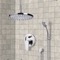 Chrome Shower System with 8