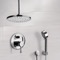 Chrome Shower System with 12
