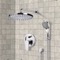 Chrome Shower System with 8