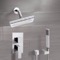 Chrome Shower System with 9