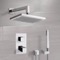 Chrome Thermostatic Shower System with 9.5