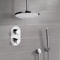 Chrome Thermostatic Shower System with 12