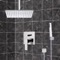 Ceiling Rain Shower System with Handheld, Rain Shower Head, Shower Faucet Set