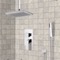Ceiling Rain Shower System with Handheld, Rain Shower Head, Shower Faucet Set
