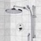 Chrome Thermostatic Shower System with 8