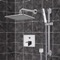 Chrome Thermostatic Shower System with 8