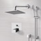 Chrome Thermostatic Shower System with 8