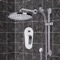Chrome Shower System with 8