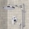 Chrome Shower System with 8