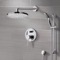 Chrome Shower System with 8