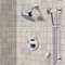 Chrome Shower System with 6