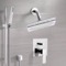 Chrome Shower System with 9