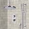 Chrome Thermostatic Shower System with 8