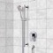 Chrome Slidebar Shower Set With Multi Function Hand Shower