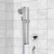 Chrome Thermostatic Slidebar Shower Set With Multi Function Hand Shower