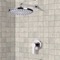 Chrome Shower Faucet Set with 8