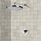 Chrome Thermostatic Shower Faucet Set with 8