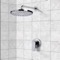 Chrome Shower Faucet Set with 8