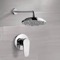 Chrome Shower Faucet Set with 9