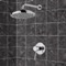 Chrome Shower Faucet Set with 9