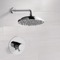 Chrome Thermostatic Shower Faucet Set with 9