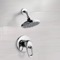 Chrome Shower Faucet Set with 6