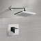 Thermostatic Shower Faucet Set with 8